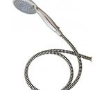 Deluxe Hand Held Shower Head - Stylish four-function ad comes with matching hose and shower arm