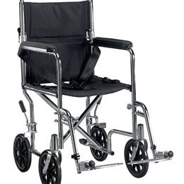 Go Kart Light Weight Transport Wheelchair With Swing Away Footrest