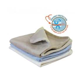 WATERPROOF PLUSH THROW-MEDIUM, IVORY, 2PK