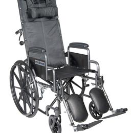 Image of Silver Sport Reclining Wheelchair With Detachable Desk Length Arms And Elevating Leg Rest 2
