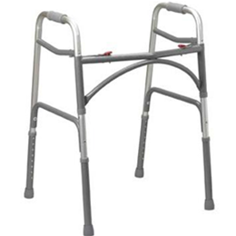 Bariatric Aluminum Folding Walker, Two Button - Image Number 19034