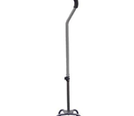 Quad Cane, Small Base with Silver Vein Finish - Tab-Loc silencer provides added safety to ensure a locked height