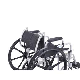 Image of Poly Fly Light Weight Transport Chair Wheelchair With Swing Away Footrest