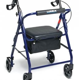 Image of Walkabout Basic Four-Wheel Rollator - Blue 2