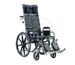 Sentra Reclining Wheelchair - Headrest extension with cushioned head emobilizer and rear anti-