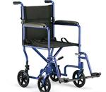 Aluminum Transport Chair - ALUM TRANS 19 IN BLUE W/FTRST 9153640160