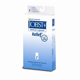 Image of Jobst Relief 15-20 mmHg Knee High Support Stockings (Open Toe)
