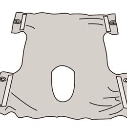 Sling Commode w/ Head Support 53.5 x 30