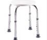 Round Bath Stool - • Anodized aluminum frame is lightweight, durable and rust-resis