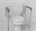 RAIL TOILET SAFETY FOLDABLE RETAIL - Commode Accessories: Limited Lifetime Warranty On Frame. Six Mon