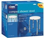 Carex&#174;: Compact Shower Stool - Ideal for narrow tubs and showers where a regular chair won&#39;t fi