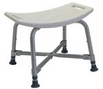 Bath Bench (Bariatric) - 
    Durable blow-molded plastic seat with optional bac