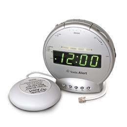Sonic Bomb Alarm Clock with Phone Signaler & Super Shaker