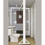 Cross Shape 3-Post Bedroom System - The 3-Post Bath System allows for the use of a ceiling lift o