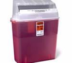 CONTAINER SHARPS 3 GA. RED - Patient Room Systems: Tortuous Lid Design Limits Access To Conta