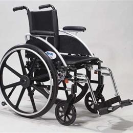 Wheelchair Ltwt Dlx18 w/SF w/Flip-Back Rem Adj Desk Arms
