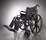 WHEELCHAIR K4 BASIC 18&quot; RDLA S/A FOOT - K4 Basic Wheelchair. Seat 18&quot;W X 16&quot;D; Black, Nylon Upholstery, 