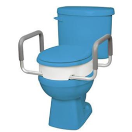 Image of Carex®: Toilet Seat Elevator with Handles for Standard/Round Toilets