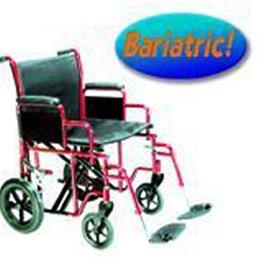 Drive Medical :: Transport Wheelchair Bariatric 22  Wide  Blue