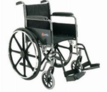N211 Standard Wheelchair (Dual axles) - 
    Fixed Arms
    Swingaway footrest with p