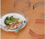 Invisible Food Guard - Sturdy high-temperature plastic ring is formed to snap onto plat