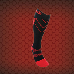 CSX 15-20 Compression Sport Socks #X200-RB Red on Black