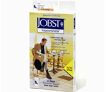 Jobst for Men 8-15 mmHg Closed Toe Knee High Ribbed Compression Socks (White) - Comfortable leg therapy that:

    Provides reli