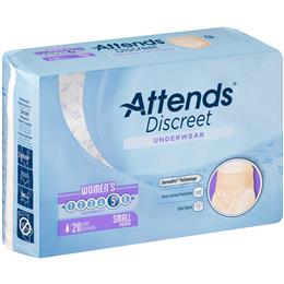 Image of ADUF10 - Attends Discreet Underwear, S, Female, 20 count (x4) 4