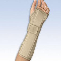 FLA Orthopedics Inc. :: Suede-Finish Wrist & Forearm Brace 8" & 10" Series 22-441XXX (10" Length) Series 22-442XXX (8" Leng