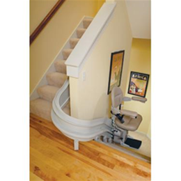 Custom Curved Rail Stairlift - Image Number 23719