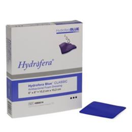 Hydrofera :: Dressing - Foam Adh 4 X 4, Blue Bacteriostatic