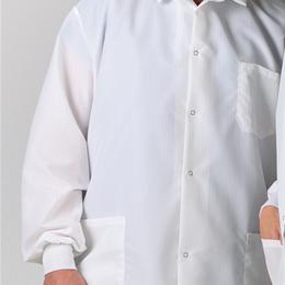 COAT LAB RESISTAT MEN'S WHITE LG EA