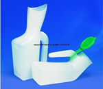 Plastic Urinal (Male) - Designed to help prevent spills. Has sturdy grip for easy han