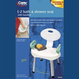 Image of Carex®: Carex EZ Bath & Shower Seat with Handles 5