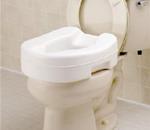 Standard Raised Toilet Seat - Lightweight, molded polyurethane, Includes discreet carrying bag
