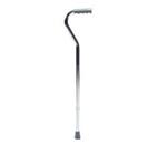 Adjustable Offset Cane with Plastic Grip - Offset handle places the user&#39;s weight directly over the base fo