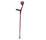 Euro Style Lightweight Aluminum Forearm Crutch - One piece molded plastic cuff and hand grip assembly provides sa