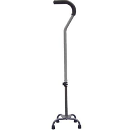 Image of Quad Cane, Small Base with Silver Vein Finish 2