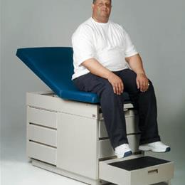 Bariatric Deluxe Exam Table Steel 600 Lb. Capacity