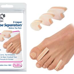 Pedifix :: 3-Layer Toe Separators Large  Pk/6