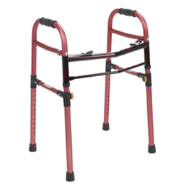 Universal (Adult/Junior) Deluxe Folding Walker, Two Button