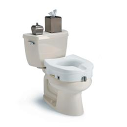 Clamp On Raised Toilet Seat Without Arms, 5
