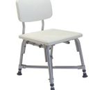 Bath Bench with Back (Bariatric) - 
    Durable blow-molded plastic seat with optional bac