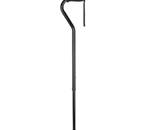 Adjustable Offset Handle Aluminum Cane  Black - Attractive designer patterns and colors offer style and flair to