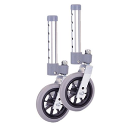 Nova Medical Products :: 5" Swivel Wheels for 1" Folding Walker
