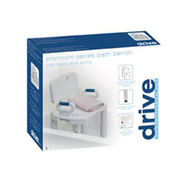 Drive Premium Series Bath Bench with Back and Arms