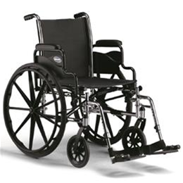 Image of Invacare Tracer SX5 Lightweight Wheelchair, Flip-Back Desk-Length Arms 18"x16"