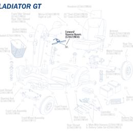 Forward/Reverse Lever only for Gladiator GT Wheelchair