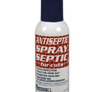 Spray Septic Antiseptic, 4.3 oz. - This hospital-strength antiseptic kills bacteria and reduces 