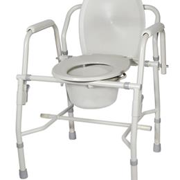 Drive Medical :: Drop Arm Commode Deluxe-KD Steel